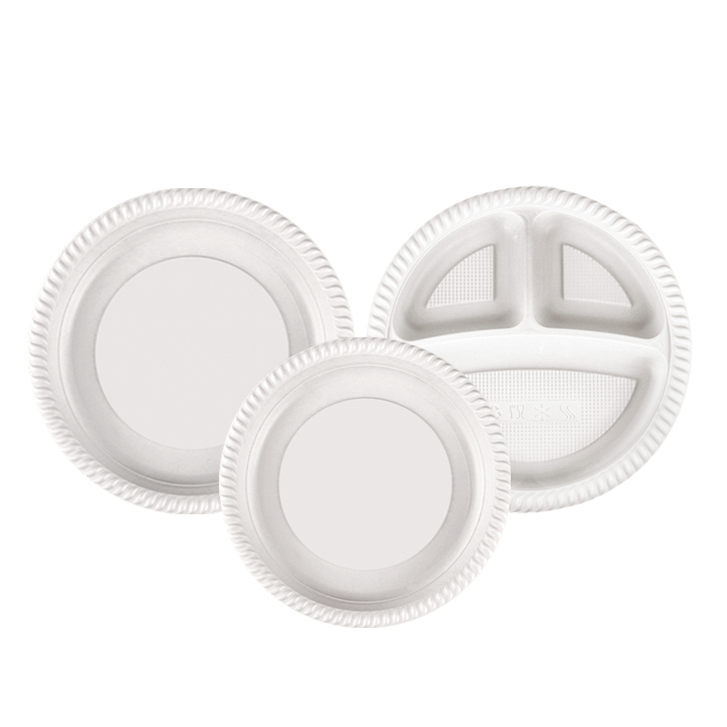 7/9/10.25inch Round Disposable MFPP Plate Eco-friendly 